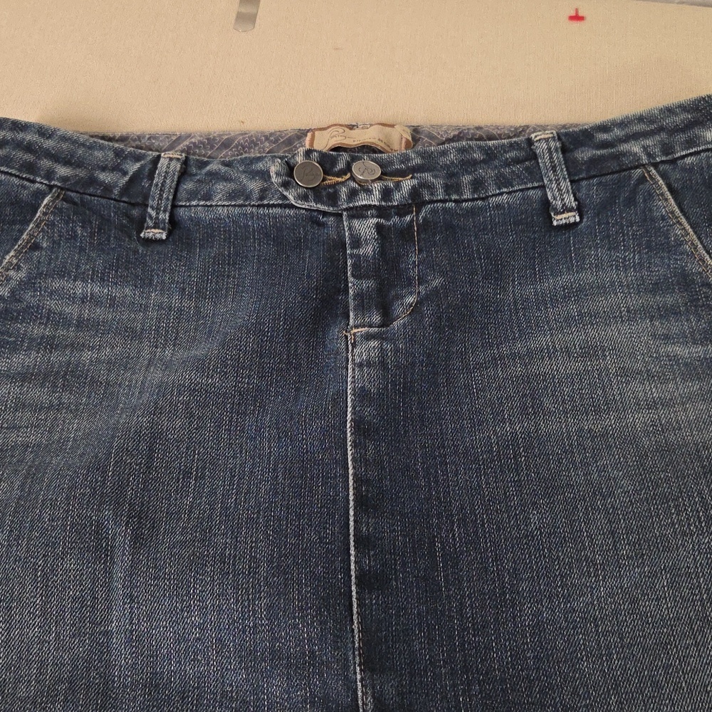 PAIGE Women's Dark Blue Denim Skirt Size 27 - Picture 2 of 7